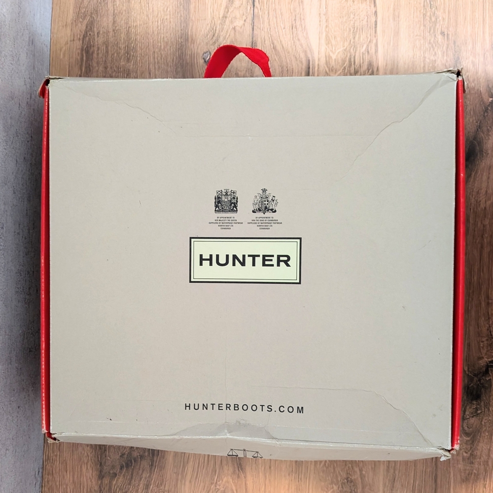 Hunter Original Short Rain Boots Metallic Silver New in Box Women Size 8 - Picture 11 of 11
